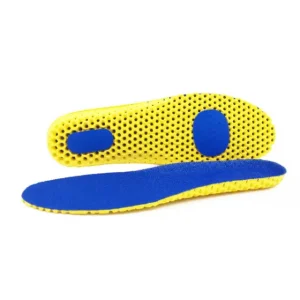 Memory foam insoles for sports shoes.