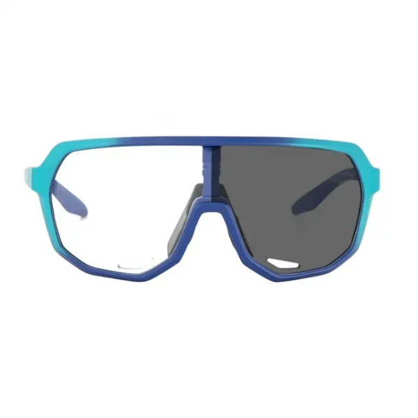 Photochromic sunglasses in blue.