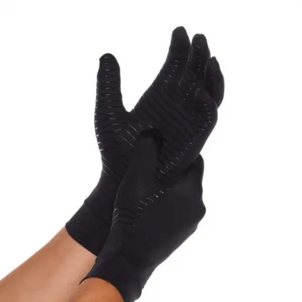 Copper compression gloves for sports full-finger style