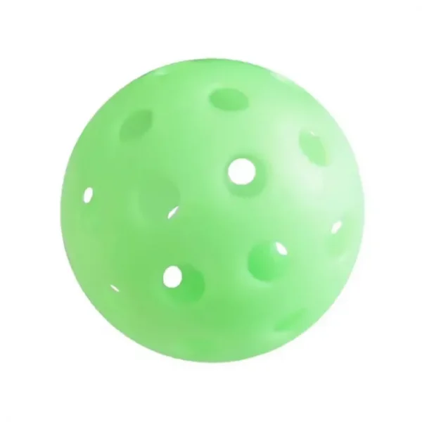 Green luminous pickleball ball.