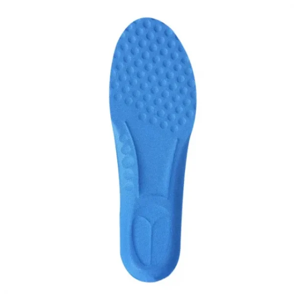 Blue memory foam insoles for shoes.