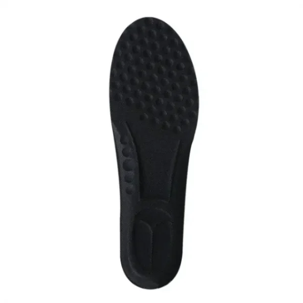 Black memory foam insoles for shoes.