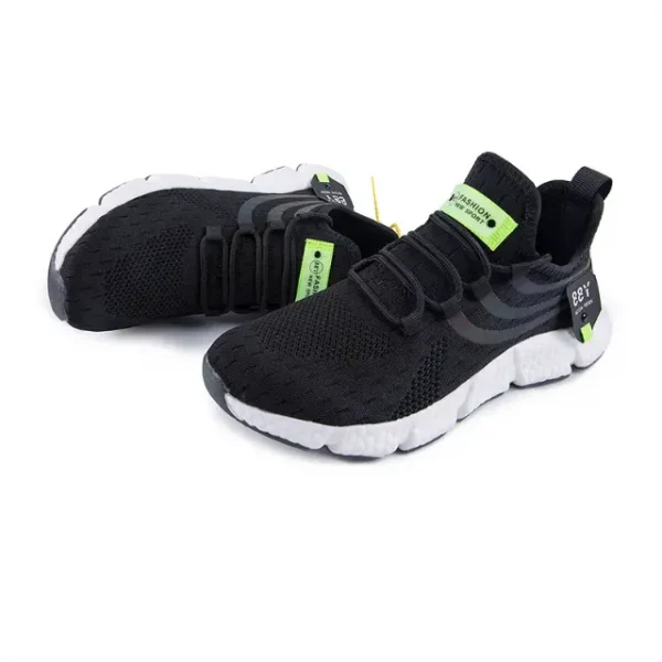 Men's sneaker shoes in black.