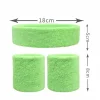 Dimensions of sports headband sweatband set.