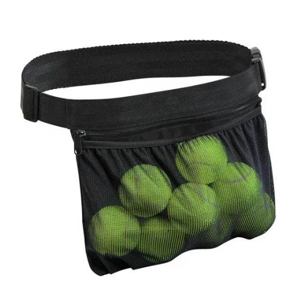 Tennis ball holder in black.